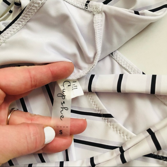 Cupshe Stay Strong White Swimsuit Wrap Front S - Picture 5 of 9